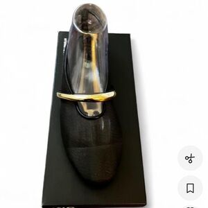 SALE 🛍️INC Black Mesh flats ballet slippers with Gold Accent. Sz 8 1/2